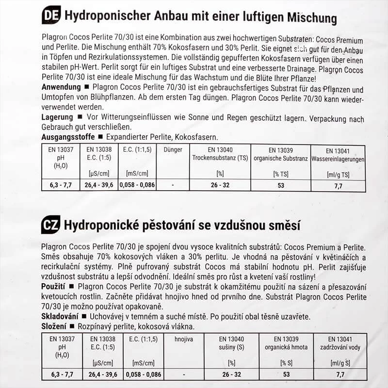 Plagron Cocos Perlite 70/30, 50L