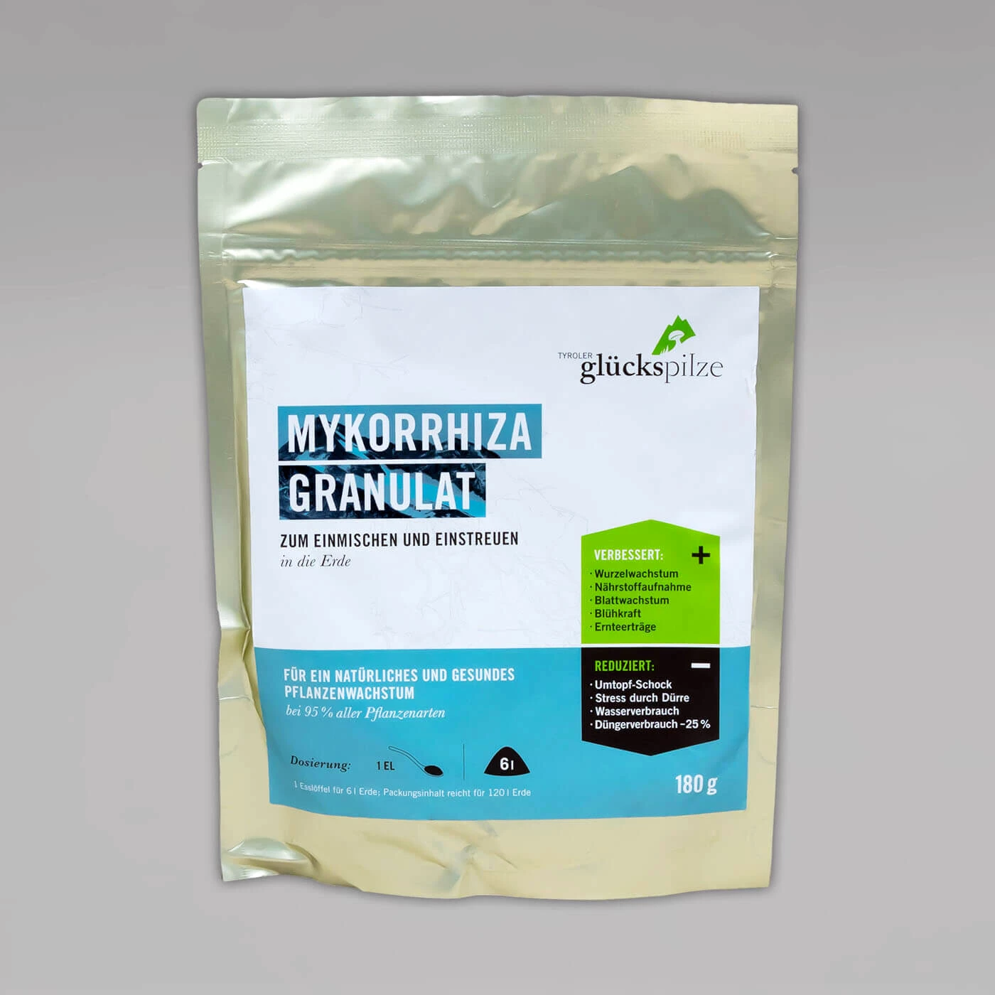 Tyroler Glückspilze Mykorrhiza Granulat, 60g oder 180g