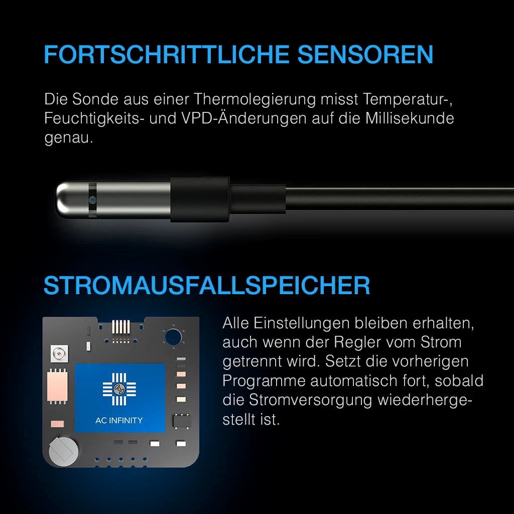 AC Infinity Controller 69 PRO+, für 8 Geräte, Bluetooth + Wi-Fi