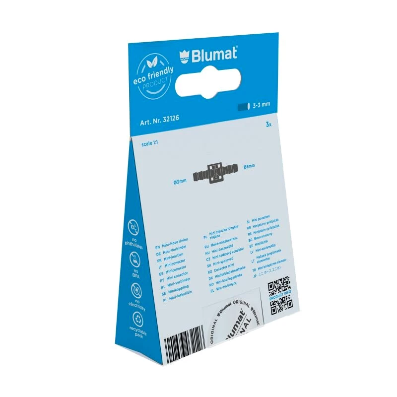 Blumat Mini-Verbinder, 3/3 mm, 3er Set