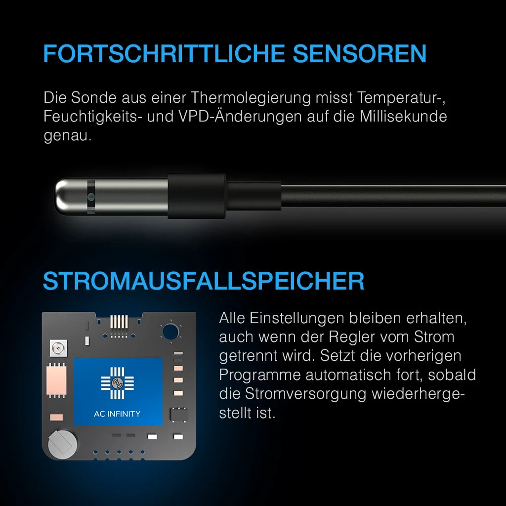 AC Infinity Controller 69 PRO+, für 8 Geräte, Bluetooth + Wi-Fi